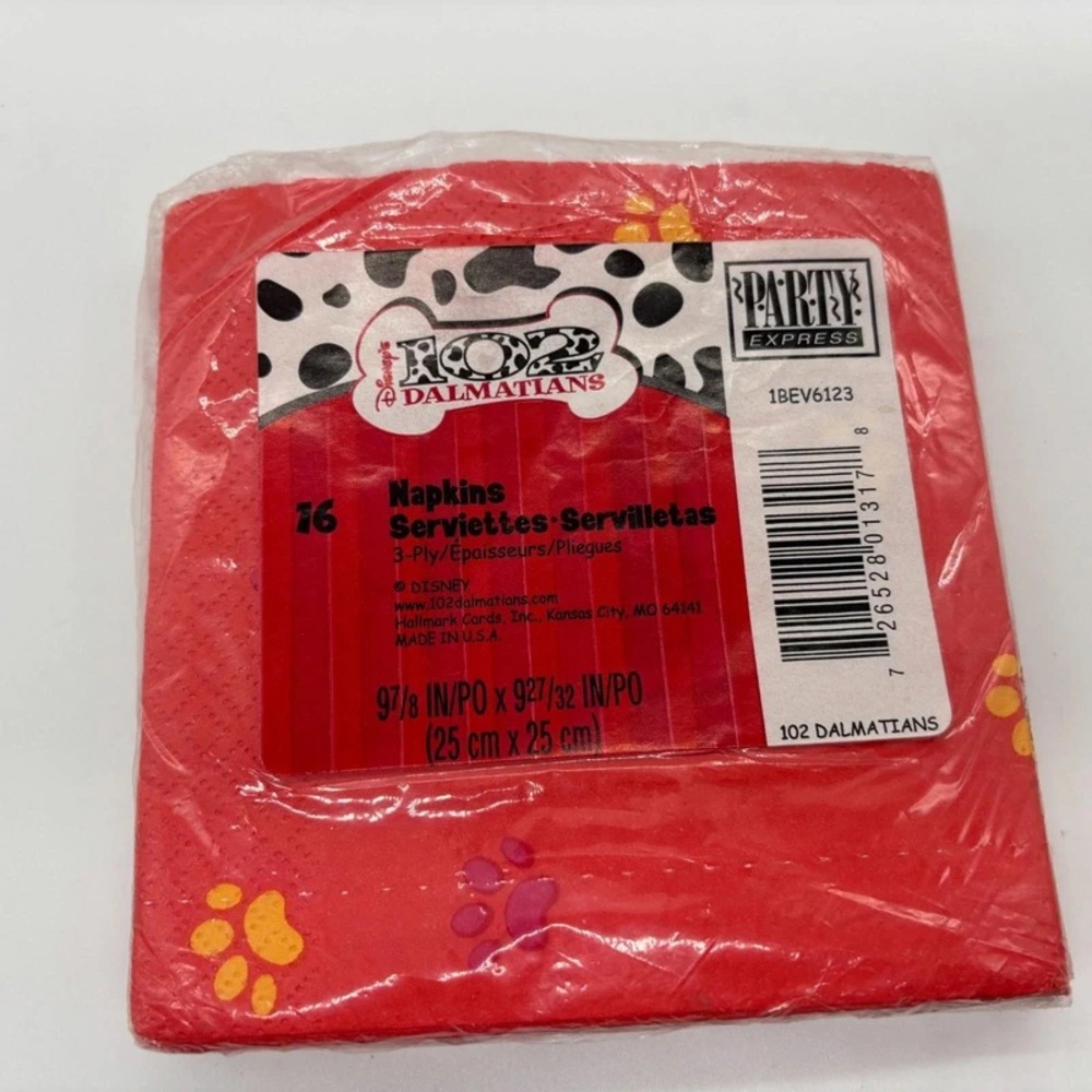 Express Red Paw Print Dog Mat with Playful Dalmatian Pups - Picture 2 of 3